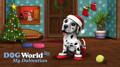 game pic for Christmas with dog world